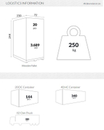 Шезлонг-лежак металлический Siesta Contract Tropic, черный, темно-серый