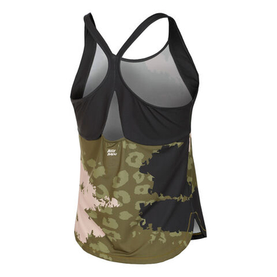 Женская теннисная майка BIDI BADU Pure Wild Tank Top Women - Olive, Multicoloured