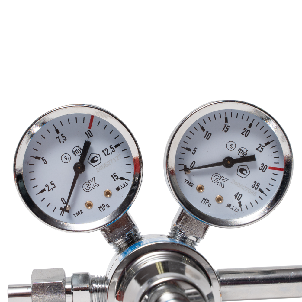 Редуктор высокого давления РВД-30/10 Кислород/Инертные газы 30/10 МПа KRASS