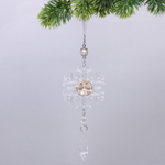 Подвеска «Ледяная снежинка» 8,5*20 см, Белый