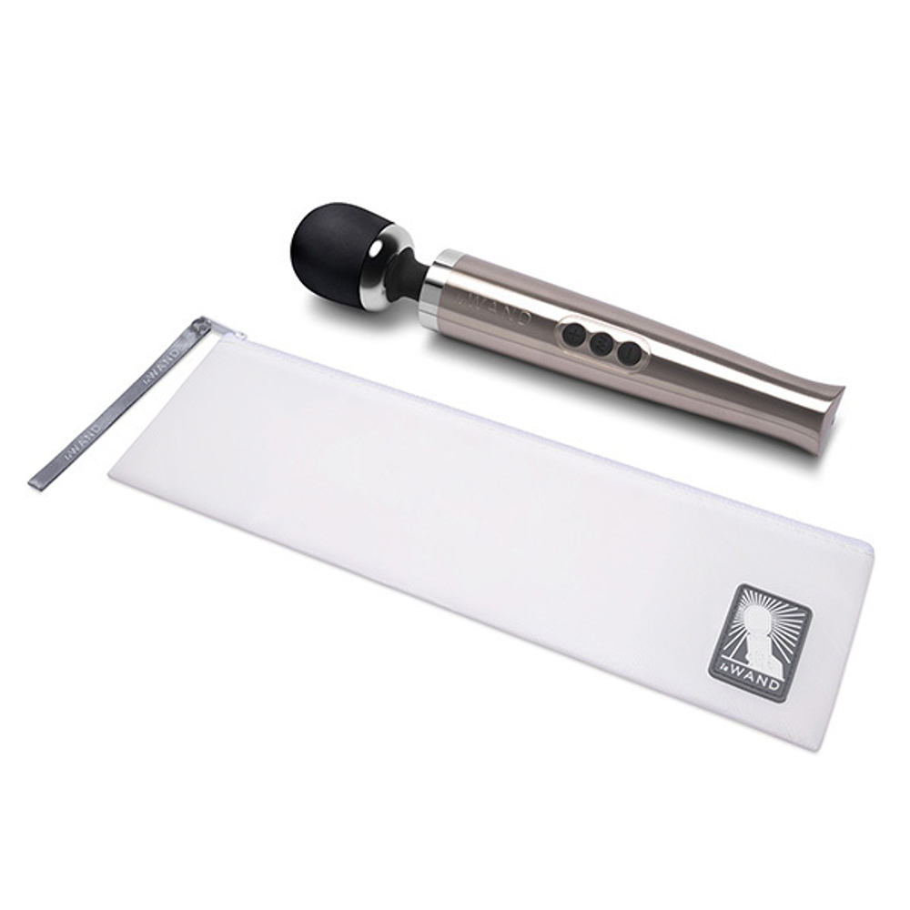 Вибромассажер литой люкс-ванд серебро 29см Le Wand Die Cast LW-051-SLV