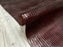 Crocco Bagon Mini Burgundy (0,8-1,0 мм), цв. Бордо, натуральная кожа