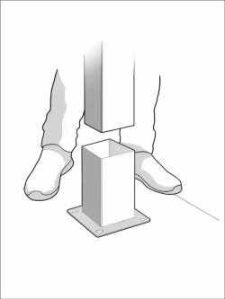опора бруса 150х150, толщиной 3 мм, окрашенная, коннектор для бруса.