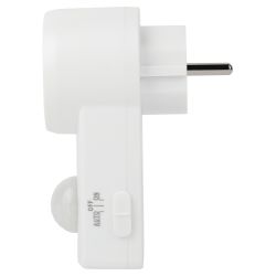 Датчик движения ЭРА MD 022 розеточный ДДР-01 1200Вт, 10-420с, 2-9м, 3+лк, 120гр, IP20 | Датчики движения