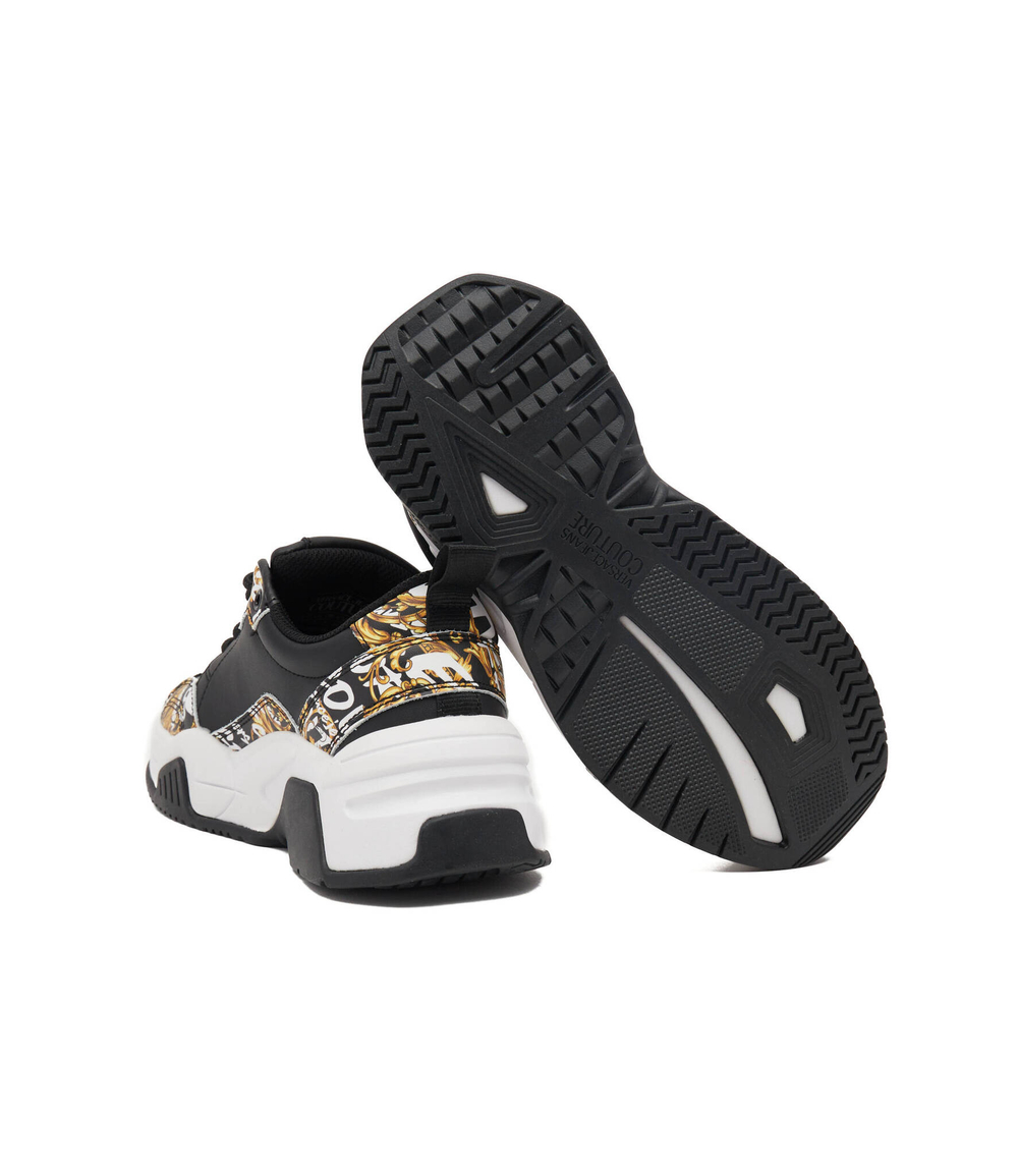 кожаные кроссовки Versace Jeans Couture - черный(73VA3SF4ZP016)