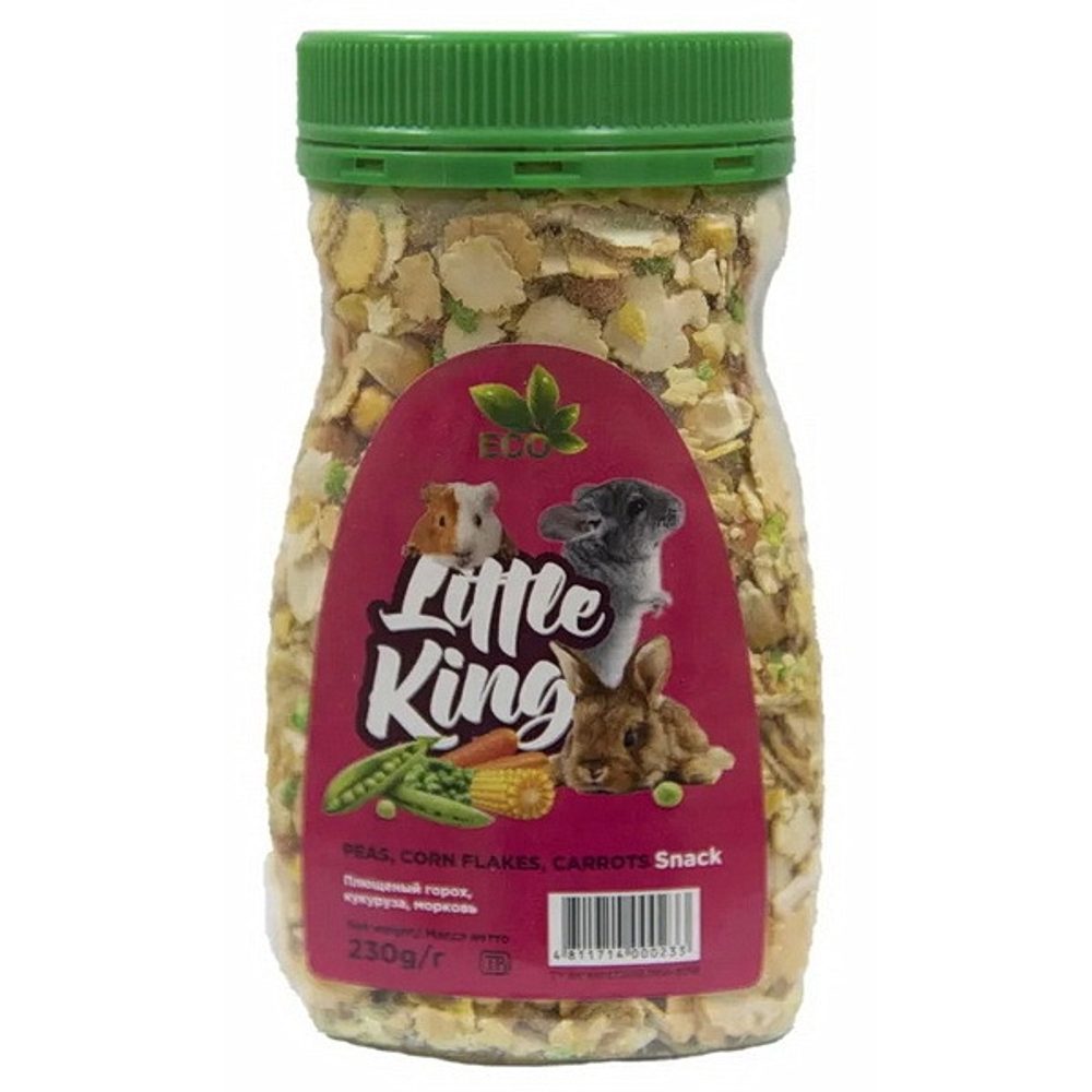 Little King лакомство плющеный горох, 230г