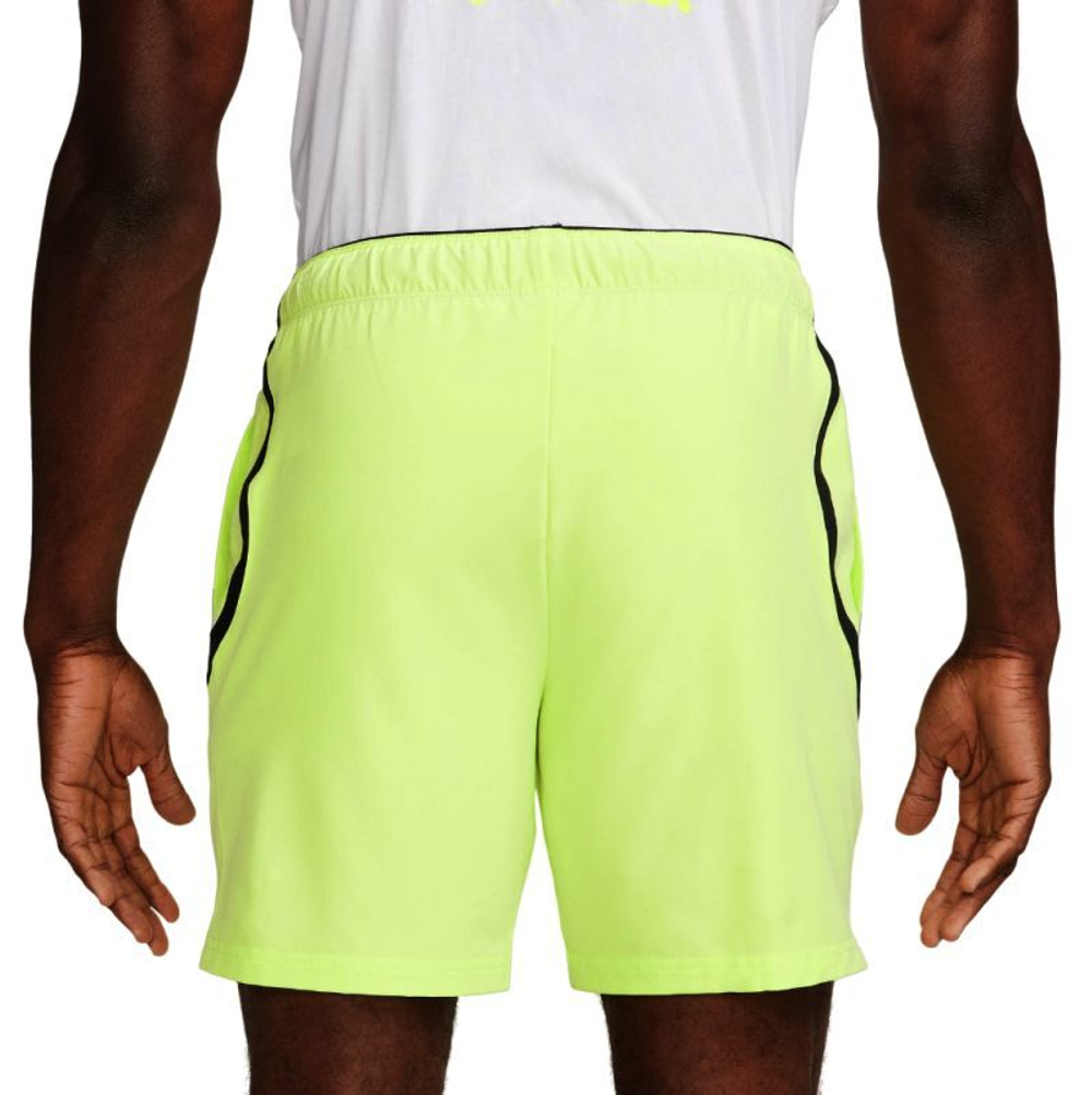 Мужские теннисные шорты Nike Court Dri-Fit Advantage 7" Tennis Short - light lemon twist/black/black