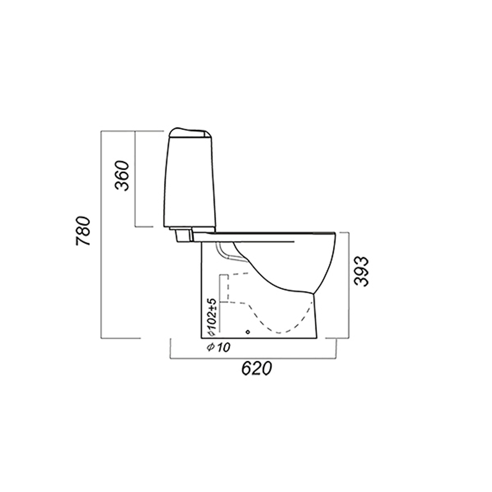 Унитаз-компакт "Best Comfort Green" (а/вспл,гор,ниж,2кн.Oliveira,лайм дюро м/лифт,clip up) (S Luxe)