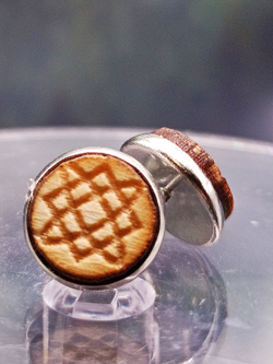 Серьги гвоздики "Звезда Лады"