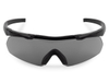 Очки стрелковые ShotTime Caracal, защитные, чёрные, линза серая
