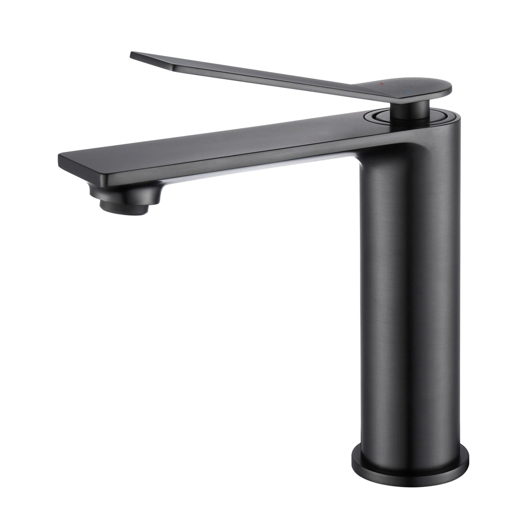 Смеситель для раковины Vincea Verse VBF-2VE1GM однорычажный, вороненая сталь