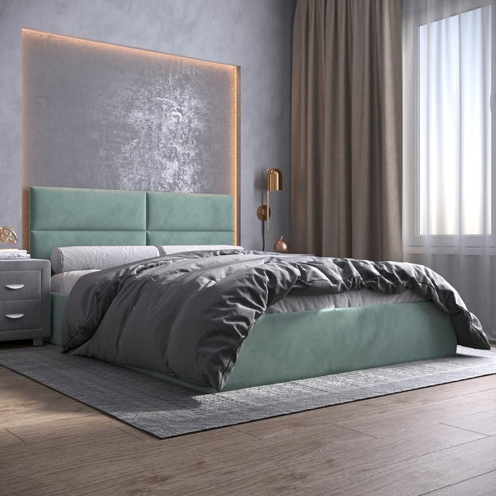 Двуспальная кровать с подъемным механизмом Квадро, 120х190