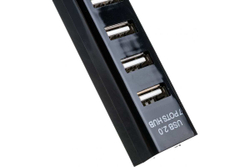 Разветвитель USB на 7 портов, черный REXANT 18-4107