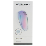 Белый клиторальный таппинг-стимулятор Pandora с насадкой для вакуумной стимуляции (Цвет: белый)