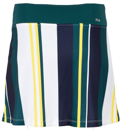 Теннисная юбка Fila Skort Elliot - white/deep teal stripe