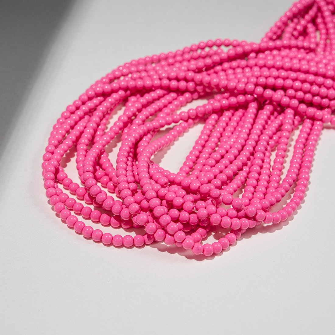 Хрустальный жемчуг, оттенок "Малиновый макарун", шар 4,2мм