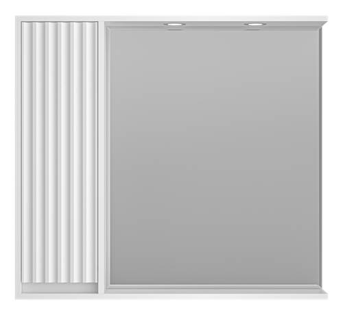 Зеркальный шкаф Brevita Balaton 90 левый (белый)