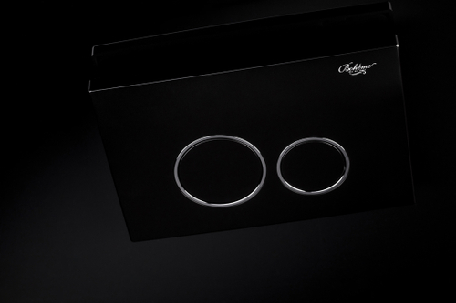 Boheme Кнопка для инсталляции, пластик BLACK CHROMO, круглая