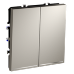 Выключатель встраиваемый VOLTUM S70 двухклавишный с подсветкой 10А, (кашемир)