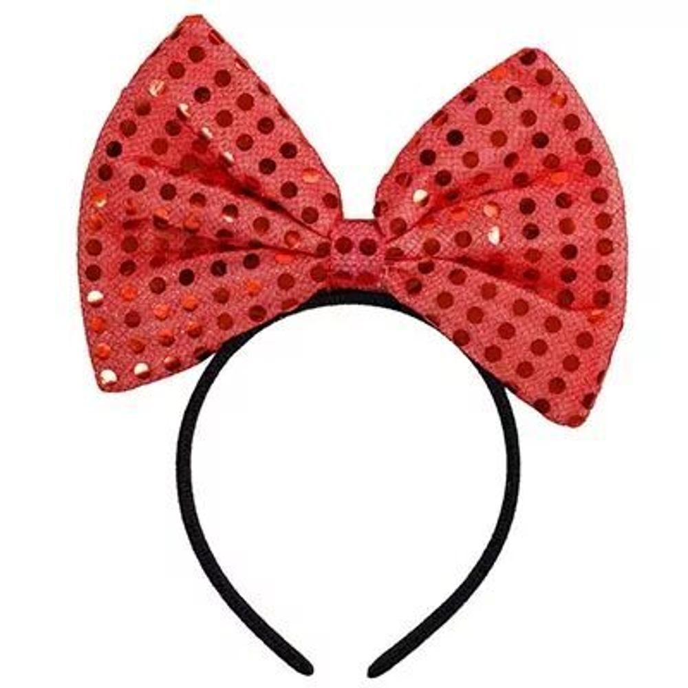 Ободок светящийся Бант с пайетками