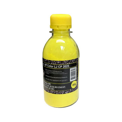 Тонер для HP Color LJ CP 2025/CM 2320/CP 1215/CP 1025 (80гр, желтый, Chemical) ATM