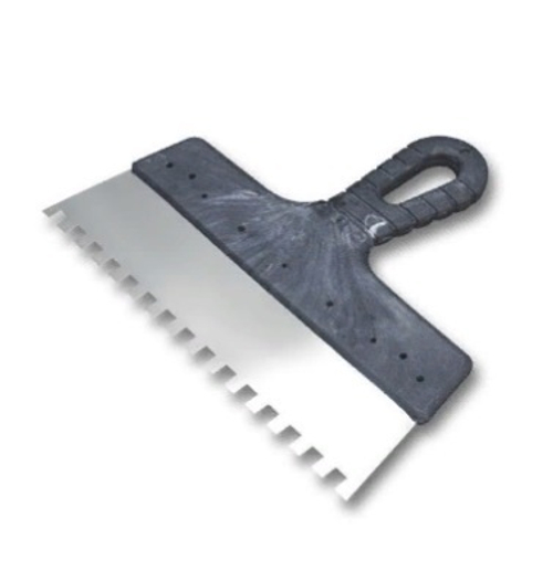 Шпатель нерж. 250 мм зуб 4*4 мм