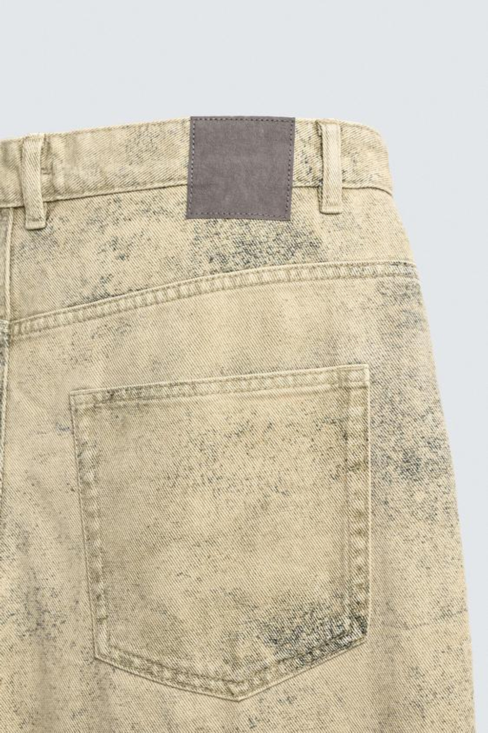 ZARA БРЮКИ BAGGY FIT С ПРИНТОМ И ЭФФЕКТОМ ПОТЕРТОСТИ, С ПРИНТОМ