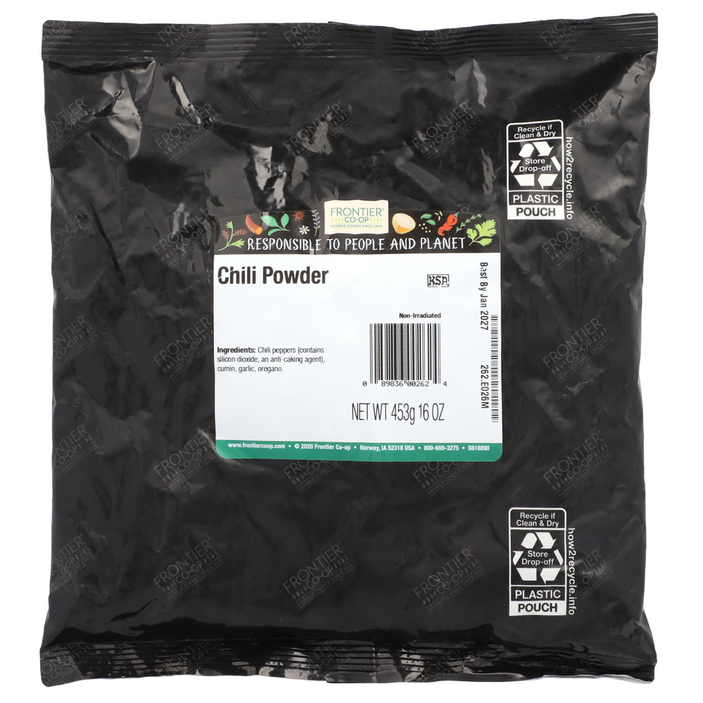 Frontier Co-op, Порошок чили, 453 г (16 унций)