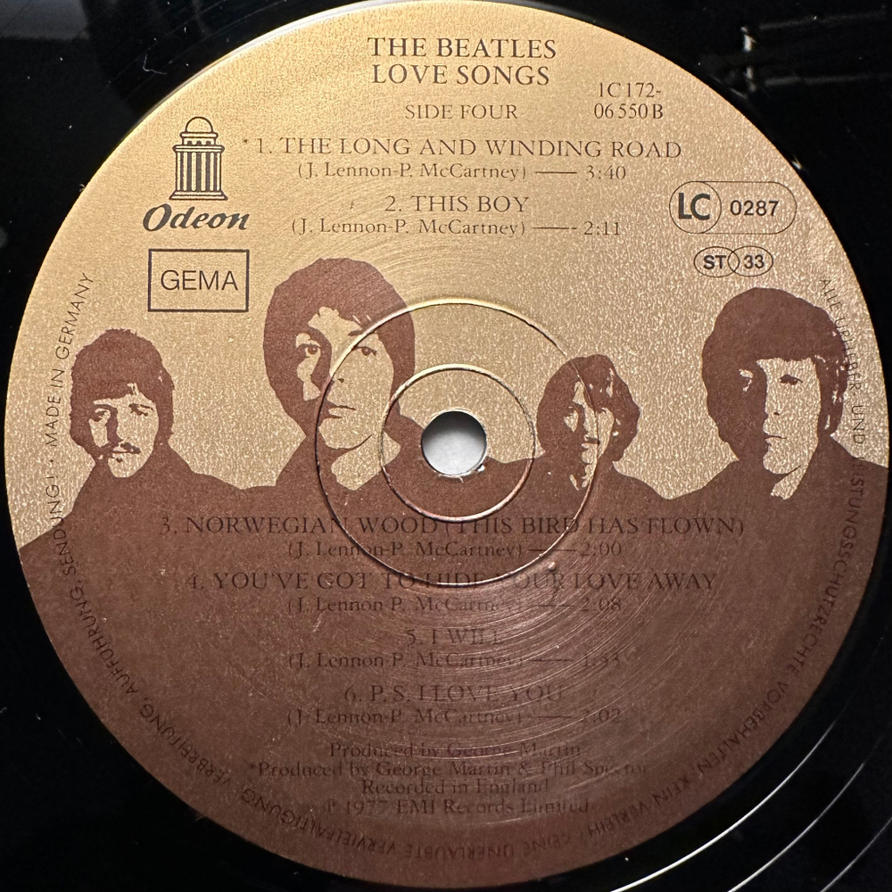 The Beatles - Love Songs 2LP (Германия 1977г.)