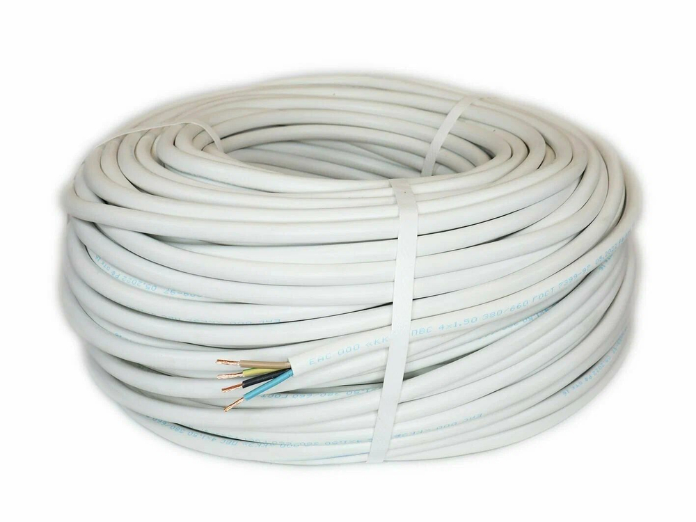 Провод ПВС 4х1,5 (ГОСТ) 10 м