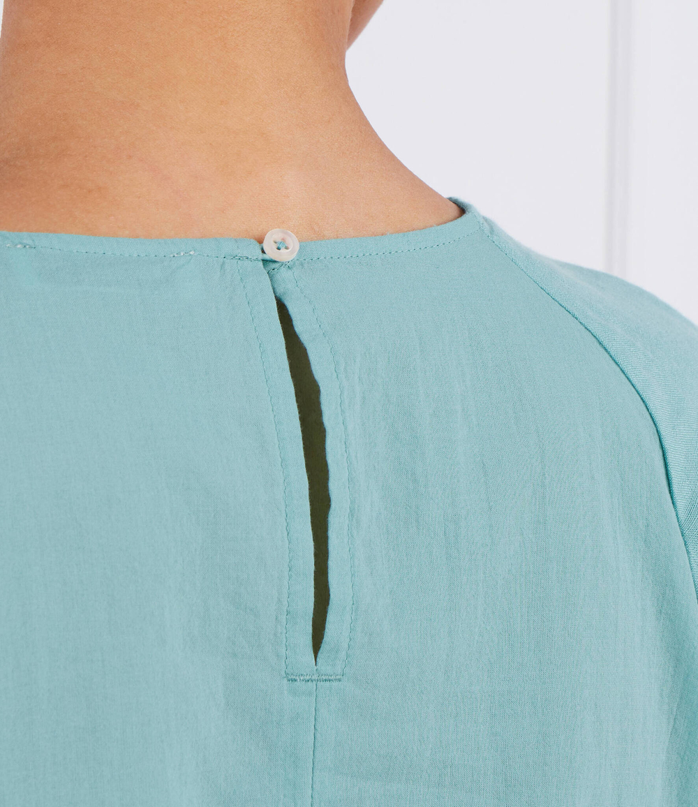 Льняная блузка Marc O' Polo - бирюзовый(303 1305 41053)