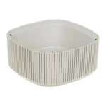 Кашпо СТРИП 165мм 0,9л со вставкой Кремовый