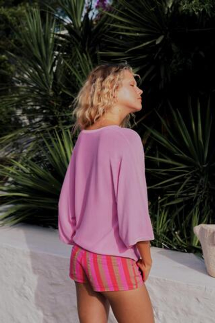 ZARA ДЖИНСОВЫЕ МИНИ-ШОРТЫ TRF В ПОЛОСКУ, ПОЛОСКИ