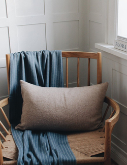 Плед 130х200 Elvang Stripes голубой