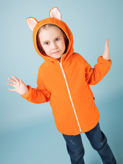 Толстовка флисовая "Лисичка" оранжевый