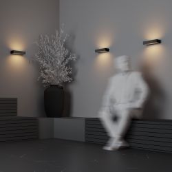 Уличный настенный светодиодный светильник Maytoni Lot O428WL-L20GF3K