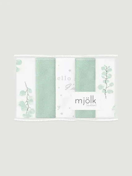 Нагрудник Mjolk текстиль 5 шт.
