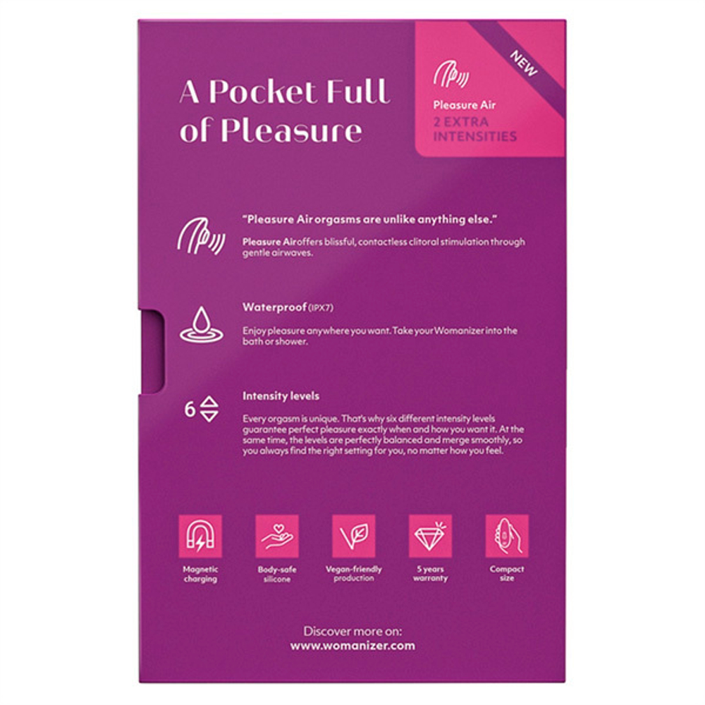 Фиолетовый бесконтактный клиторальный стимулятор 11,7см Womanizer Starlet 3 Violet WZ231SG4