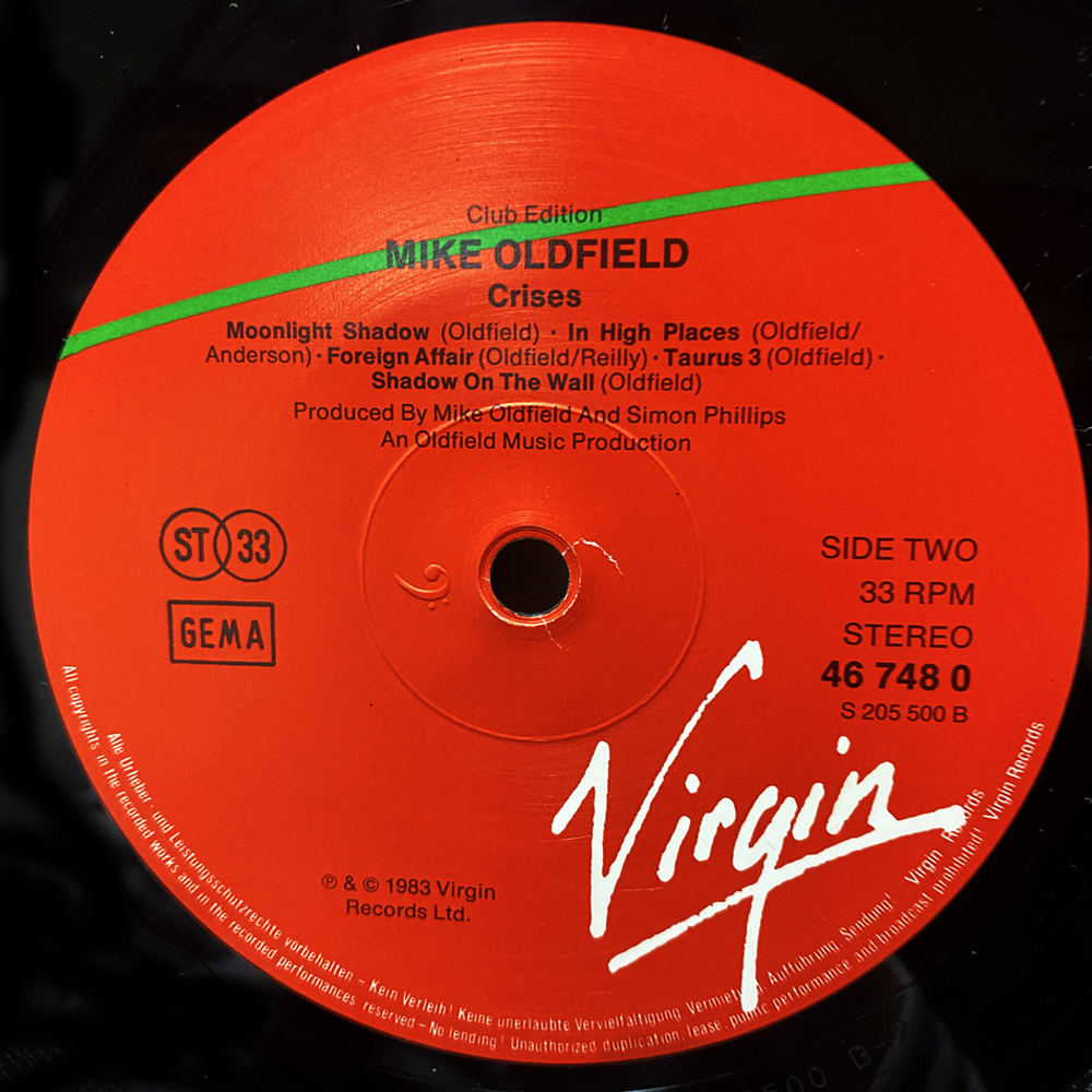Mike Oldfield / Crises (LP)