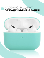 Чехол КАРТОФАН для Apple AirPods Pro (арт. AIRPRO-SLIM-SILICON-MINTGREEN)