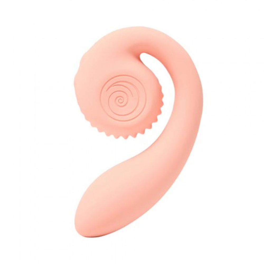 Двойной стимулятор точки G SVibe Snail GIZI персиково-розовый