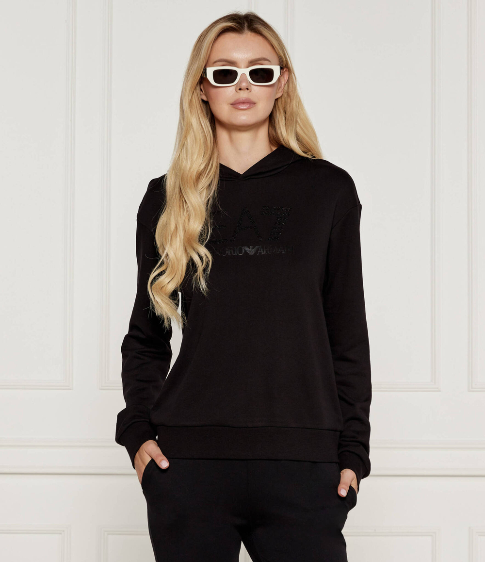 Худи EA7 - черный(6DTM17 TJDOZ)