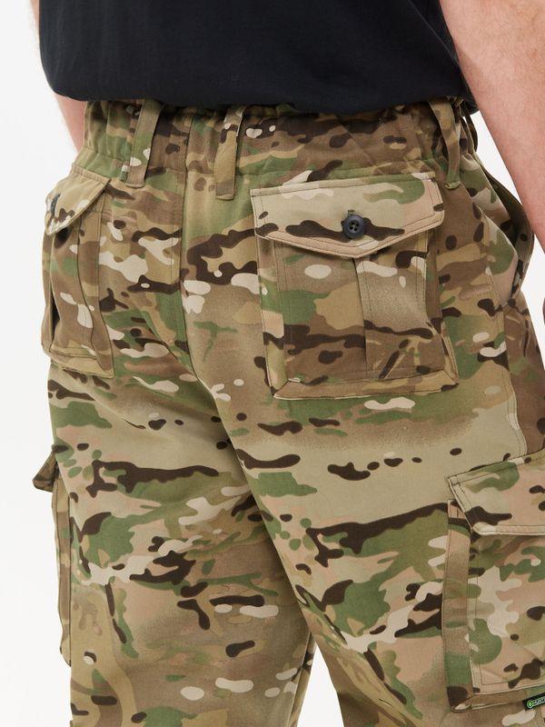 Брюки летние Крафт ткань Смесовая цвет Мультикам