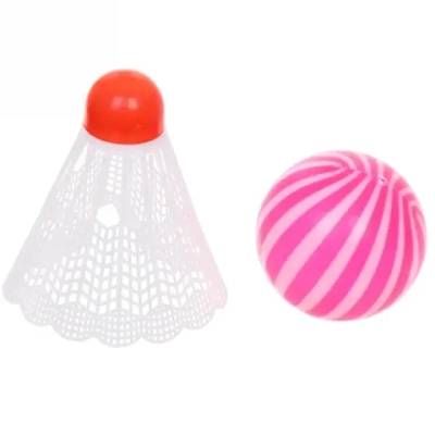 Теннис пляжный в наборе BT-126-1: 2 ракетки 48*22.5 см, шарик, волан