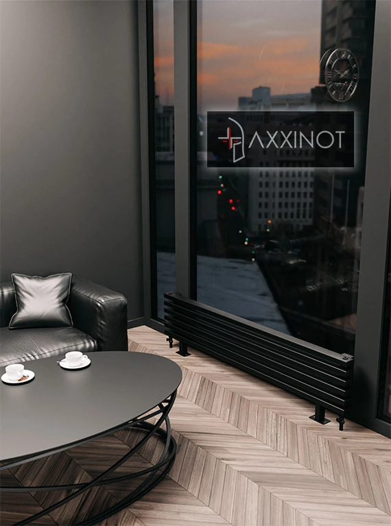 Axxinot Cardea ZN 1000 - напольный трубчатый радиатор шириной 1000 мм