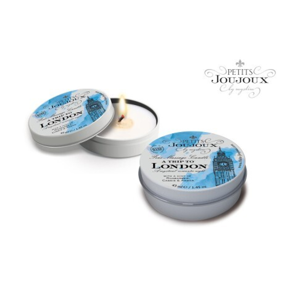 PETITS JOUJOUX Массажная свеча LONDON свежесть 33 гр.