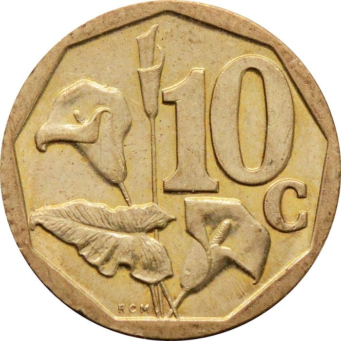 10 центов 2008 ЮАР