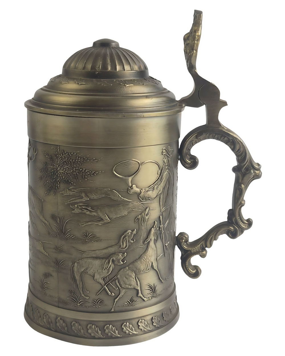 Кружка (бокал) "Псовая охота" Германия, SKS Zinn