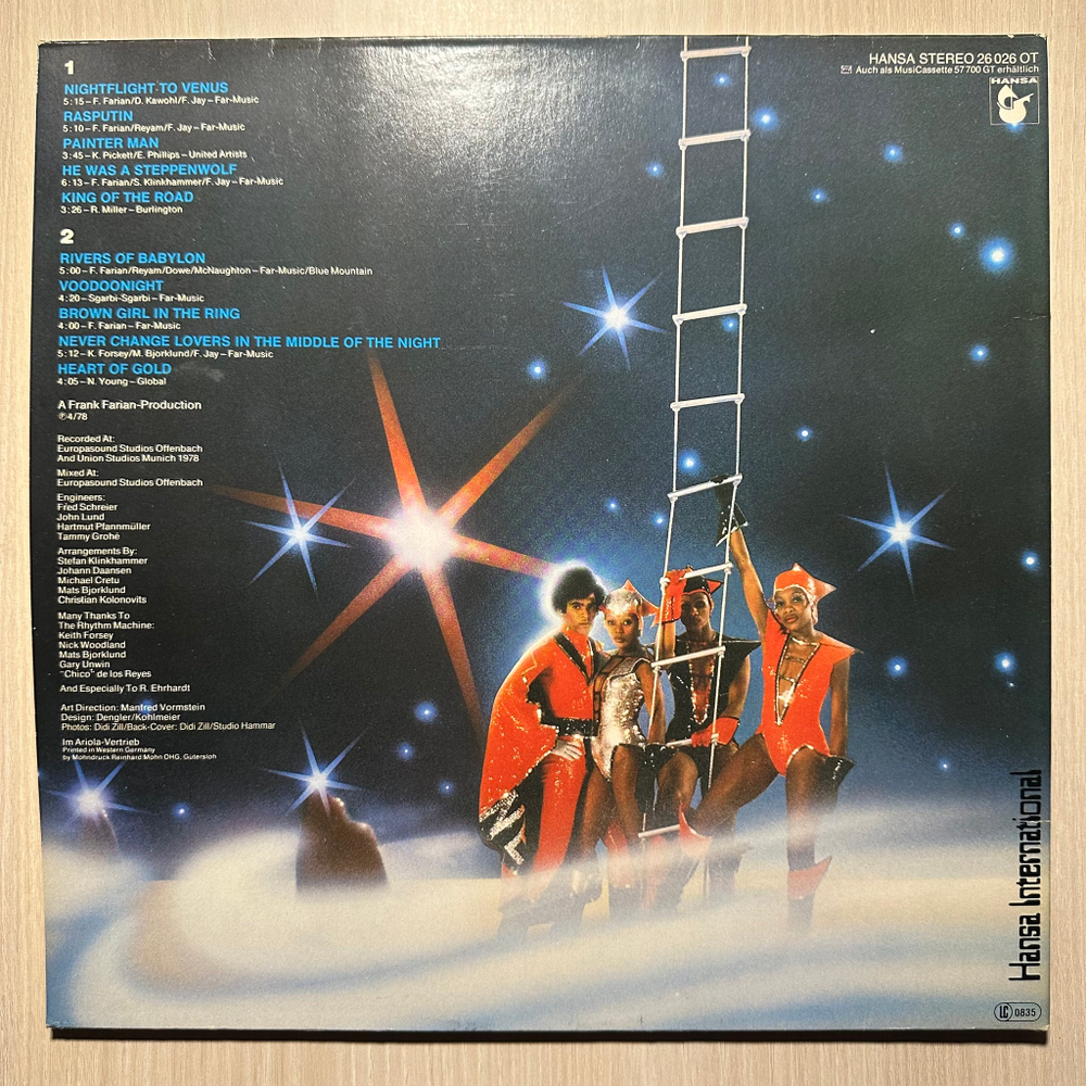 Boney M. - Nightflight To Venus (Европа 1978г.)