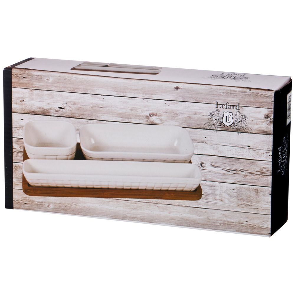 МЕНАЖНИЦА 3-Х СЕКЦИОННАЯ LEFARD "NATIVE" 27*14 СМ. ВЫСОТА=5 СМ (КОР=12ШТ.)